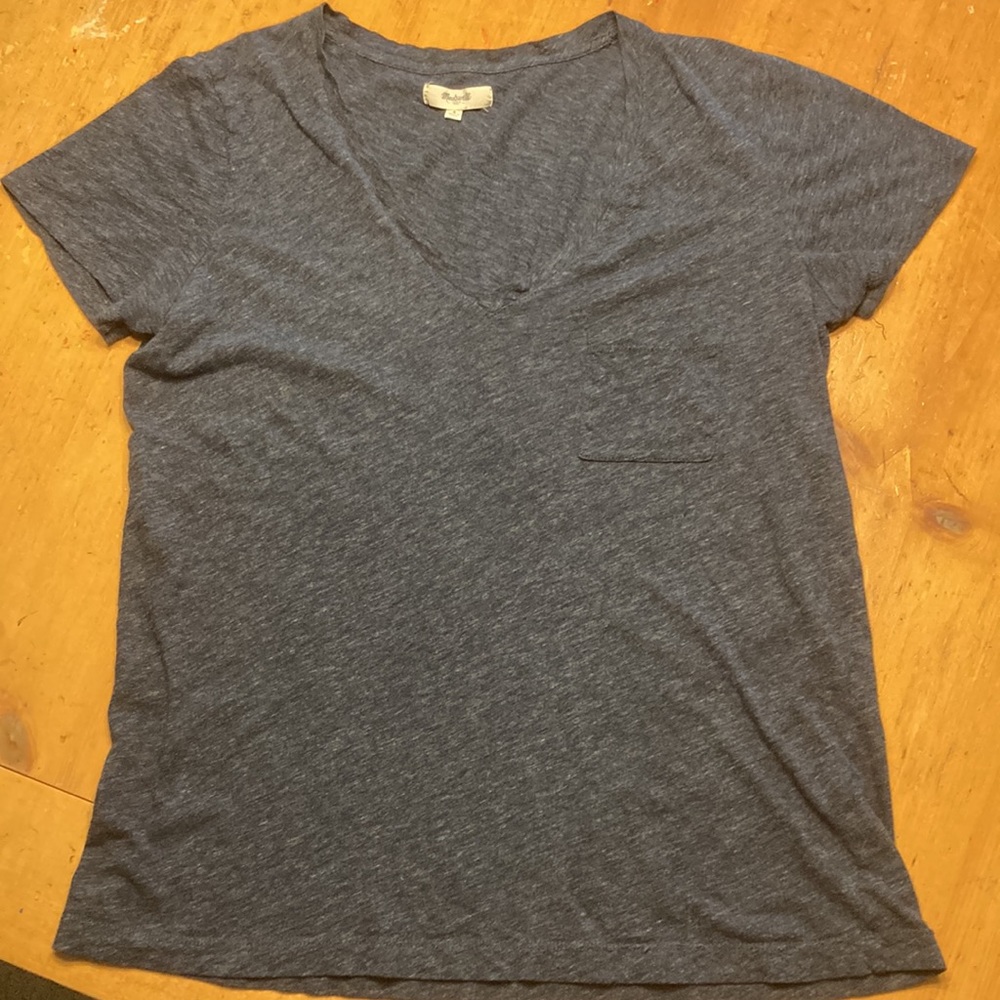 Madewell Whisper Cotton V-Neck T-Shirt - Picture 3 of 8